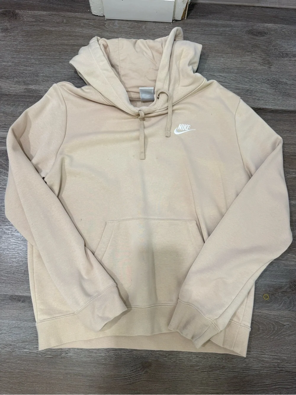 Nike Beige/Tan Hooded Pullover Sweatshirt
